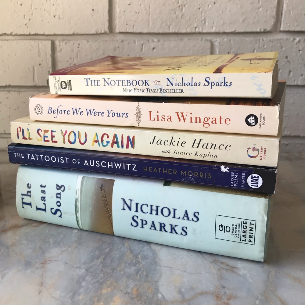 Nicholas Sparks Lisa Wingate Fiction True Stories Book Collection Bundle of 5